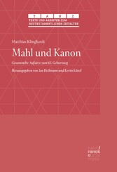 Mahl und Kanon