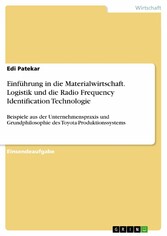 Einführung in die Materialwirtschaft. Logistik und die Radio Frequency Identification Technologie