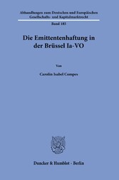 Die Emittentenhaftung in der Brüssel Ia-VO.