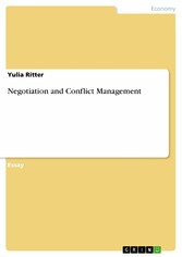 Negotiation and Conflict Management