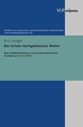 Der Schutz nachgelassener Werke