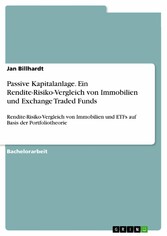 Passive Kapitalanlage. Ein Rendite-Risiko-Vergleich von Immobilien und Exchange Traded Funds