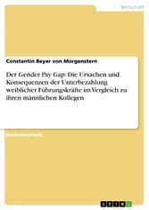 Der Gender Pay Gap: Die Ursachen und Konsequenzen der Unterbezahlung weiblicher Führungskräfte im Vergleich zu ihren männlichen Kollegen