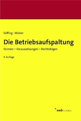 Die Betriebsaufspaltung