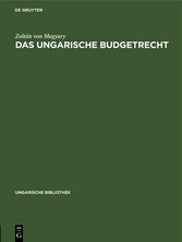 Das ungarische Budgetrecht