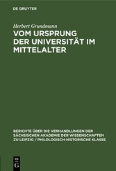 Vom Ursprung der Universität im Mittelalter