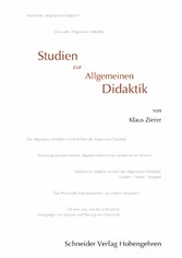 Studien zur Allgemeinen Didaktik