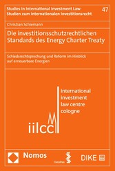 Die investitionsschutzrechtlichen Standards des Energy Charter Treaty