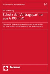 Schutz der Vertragspartner aus § 103 InsO