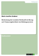 Bedeutung der sozialen Herkunft im Bezug auf Chancengleichheit im Bildungssystem