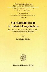 Sparkapitalbildung in Entwicklungsländern.