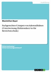 Fachgerechtes Crimpen von Aderendhülsen (Unterweisung Elektroniker/-in für Betriebstechnik)