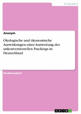 Ökologische und ökonomische Auswirkungen einer Ausweitung des unkonventionellen Frackings in Deutschland