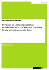 Der Islam im Spannungsverhältnis zwischen Tradition und Moderne. Ursachen für die sozioökonomische Krise