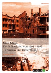 Der Balkankrieg von 1991 - 1995  -  Ursachen und Hintergründe