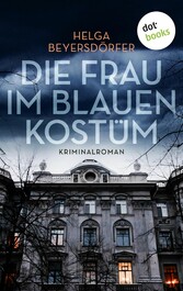 Die Frau im blauen Kostüm