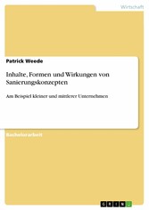 Inhalte, Formen und Wirkungen von Sanierungskonzepten