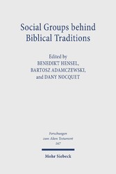 Social Groups behind Biblical Traditions