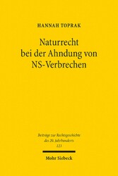 Naturrecht bei der Ahndung von NS-Verbrechen