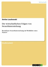 Die wirtschaftlichen Folgen von Steuerhinterziehung