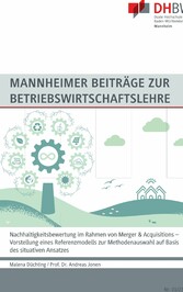 Nachhaltigkeitsbewertung im Rahmen von Merger & Acquisitions