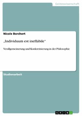 'Individuum est ineffabile'