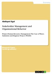 Stakeholder Management and Organizational Behavior