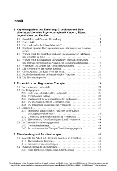 Interaktionelle Psychotherapie mit Kindern und Jugendlichen