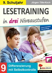 Lesetraining in drei Niveaustufen / Klasse 9