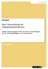 Eine Untersuchung der Organisationsstrukturen