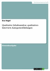 Qualitative Inhaltsanalyse, qualitatives Interview, Kategorienbildungen