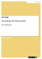 Psychologie der Finanzmärkte