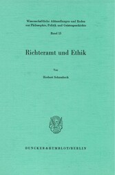 Richteramt und Ethik.