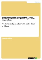 Production of pancakes with millet flour in Ghana