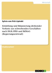 Ermittlung und Bilanzierung drohender Verluste aus schwebenden Geschäften nach HGB, IFRS und BilMoG (Regierungsentwurf)