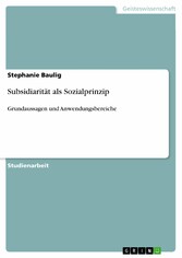 Subsidiarität als Sozialprinzip