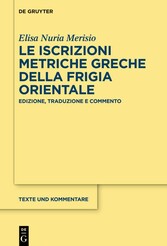 Le iscrizioni metriche greche della Frigia orientale