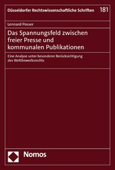 Das Spannungsfeld zwischen freier Presse und kommunalen Publikationen