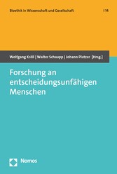 Forschung an entscheidungsunfähigen Menschen