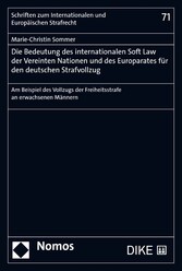 Die Bedeutung des internationalen Soft Law der Vereinten Nationen und des Europarates für den deutschen Strafvollzug