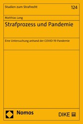 Strafprozess und Pandemie