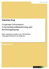 Corporate Governance, Unternehmensfinanzierung und Rechnungslegung