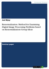 Renormalization. Method for Examining Digital Image Processing Problems based on Renormalization Group Ideas