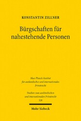 Bürgschaften für nahestehende Personen