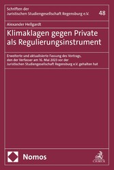 Klimaklagen gegen Private als Regulierungsinstrument