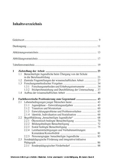 Persönlichkeitsförderung benachteiligter Jugendlicher im Berufsvorbereitungsjahr