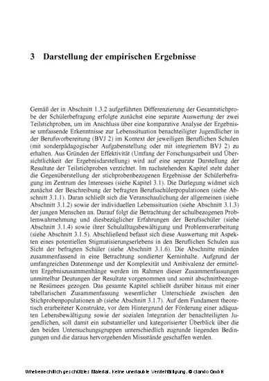 Persönlichkeitsförderung benachteiligter Jugendlicher im Berufsvorbereitungsjahr