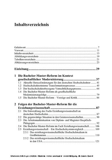 Erwerbschancen von Bachelor- und Master-Absolventen in der Wirtschaft