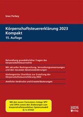 Körperschaftsteuererklärung 2023 Kompakt