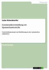 Grammatikvermittlung im Spanischunterricht